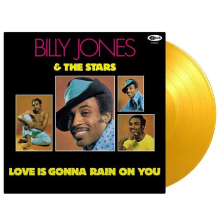 Billy Jones & The Stars - Love Is Gonna Rain Down On you - Geel Gekleurd Vinyl - Beperkte Oplage (LP) | Fiftiesstore