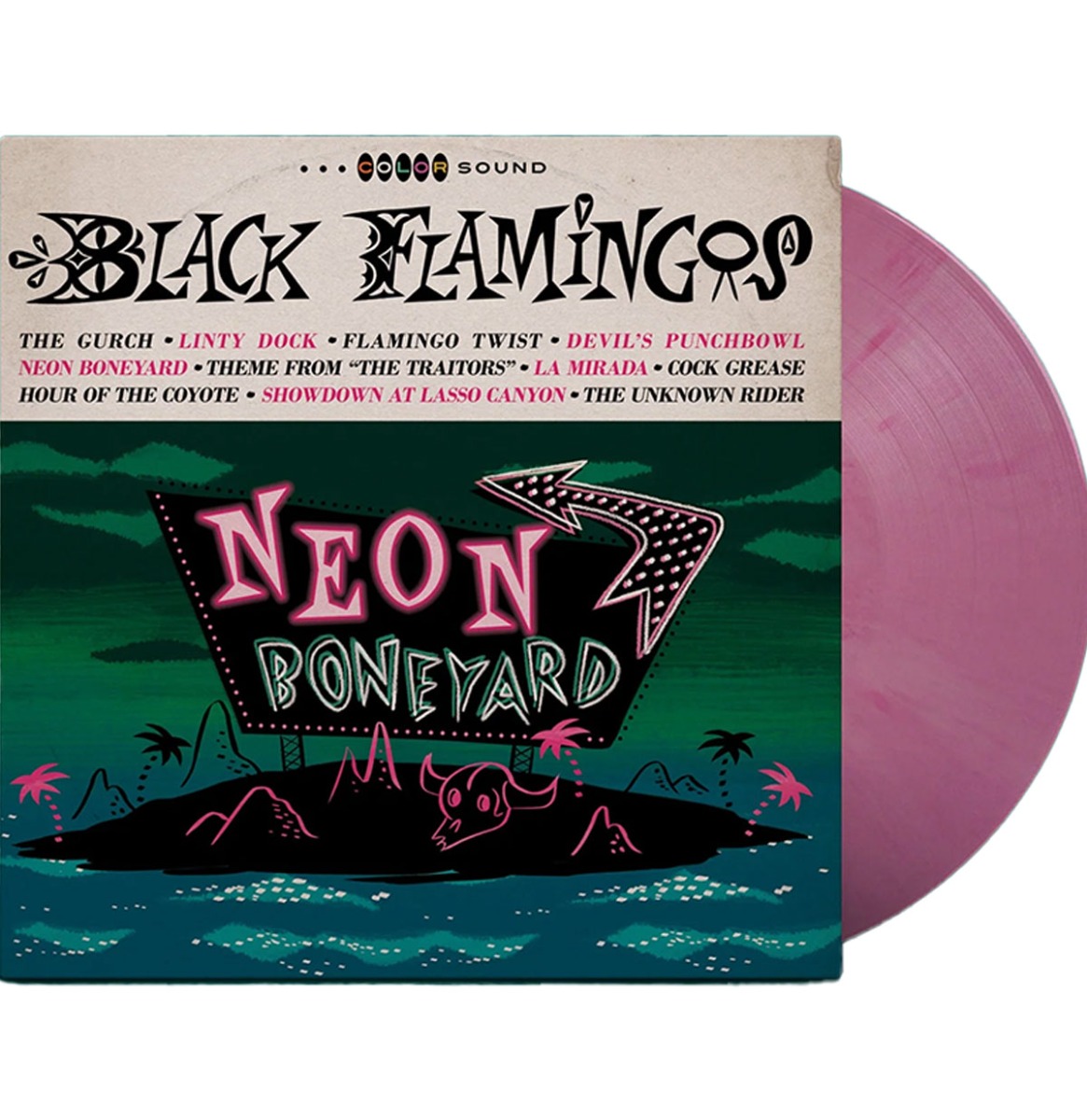 Black Flamingos - Neon Boneyard (Roze Vinyl) (LP) | Fiftiesstore