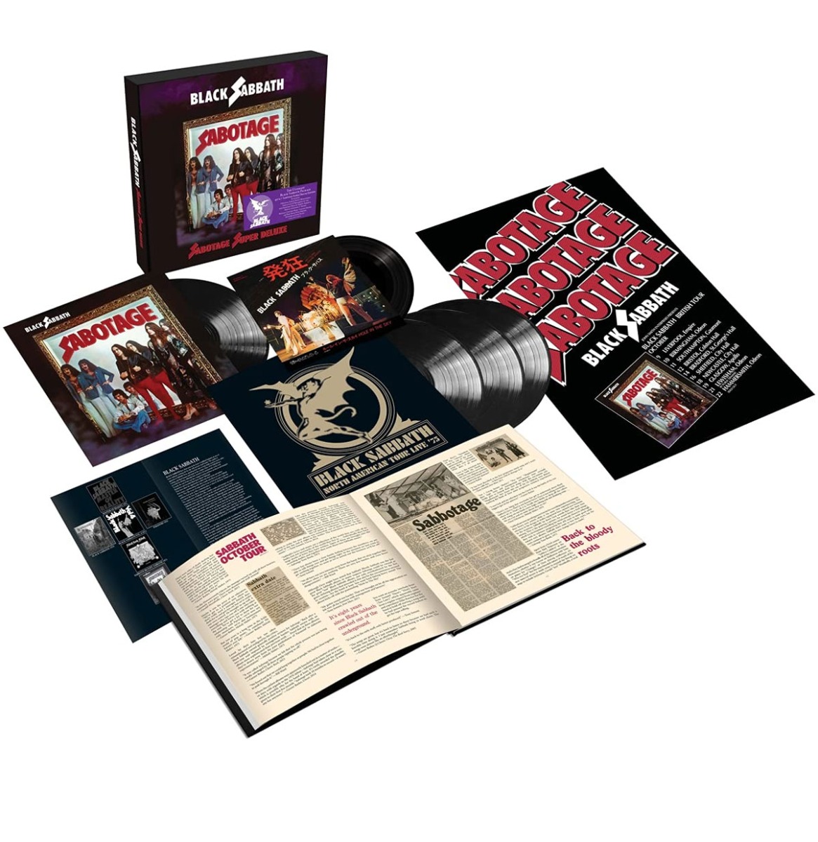 Black Sabbath - Sabotage Super Deluxe (Box Set) 4 + 7" Vinyl (LP) | Fiftiesstore