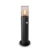 Blaze PIR LED Sokkellamp buiten zwart - 45 cm - Schemer- en bewegingssensor - Padverlichting - E27 - IP54 - Tuinlantaarn - Staande buitenlamp | HOFTRONIC