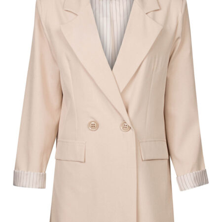 Blazer Double Breasted Lichtbeige | Fashionize