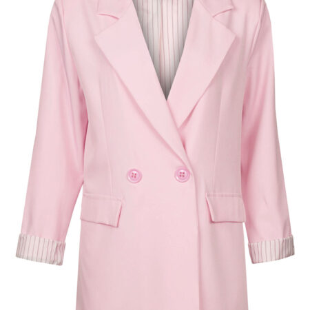 Blazer Double Breasted Lichtroze | Fashionize