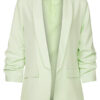 Blazer Gesmokte Mouw Lichtgroen | Fashionize