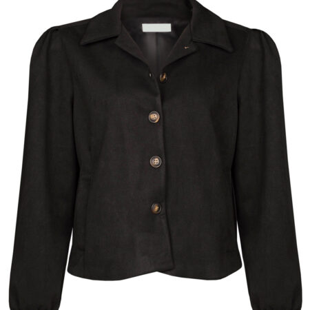 Blazer Suède Zwart | Fashionize