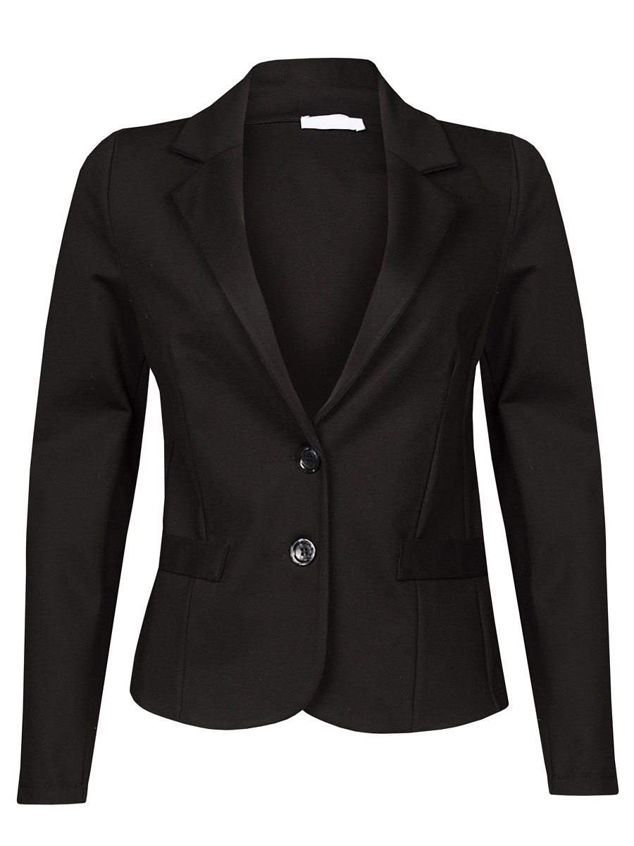 Blazer Susan Stretch Zwart | Fashionize