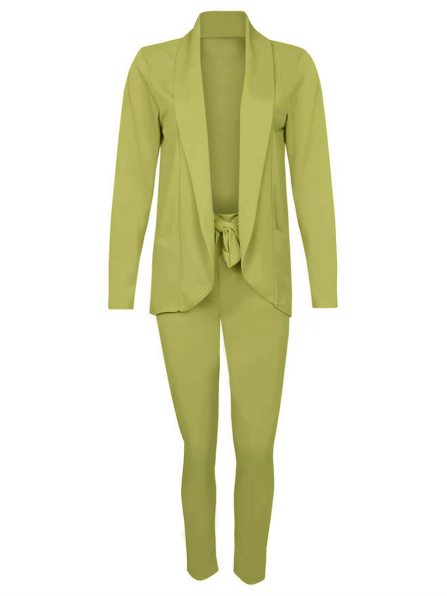Blazer en Broek Lime Groen | Fashionize