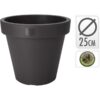 Bloempot Ek Rond 25 Cm Antraciet |