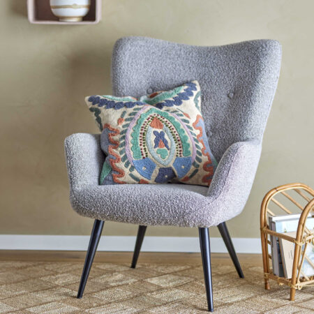 Bloomingville Fauteuil Perry Bouclé - Naturel | Bloomingville