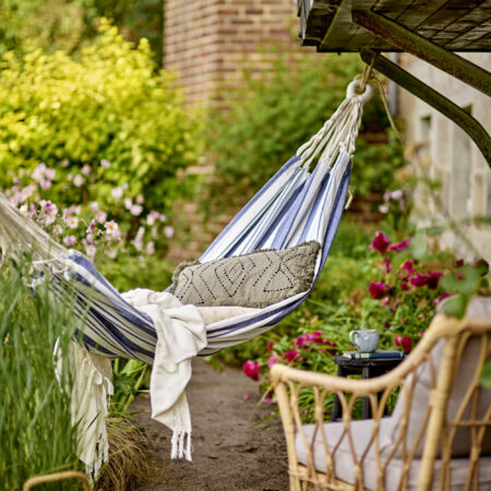 Bloomingville Hangmat Remo 300x100cm - Blauw | Bloomingville