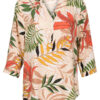 Blouse Bladeren Beige | Fashionize