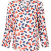 Blouse Bladeren Wit | Fashionize