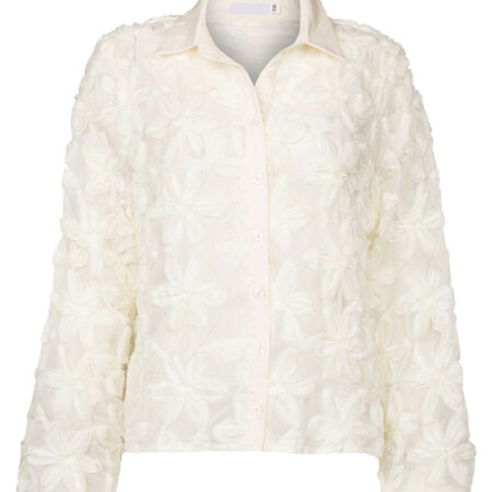 Blouse Bloemen 3D Ecru | Fashionize