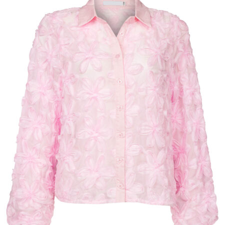 Blouse Bloemen 3D Roze | Fashionize