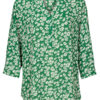 Blouse Bloemetjes Groen | Fashionize