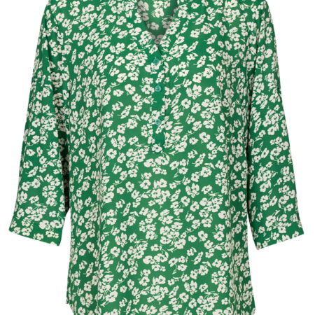 Blouse Bloemetjes Groen | Fashionize