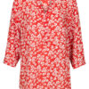 Blouse Bloemetjes Rood | Fashionize