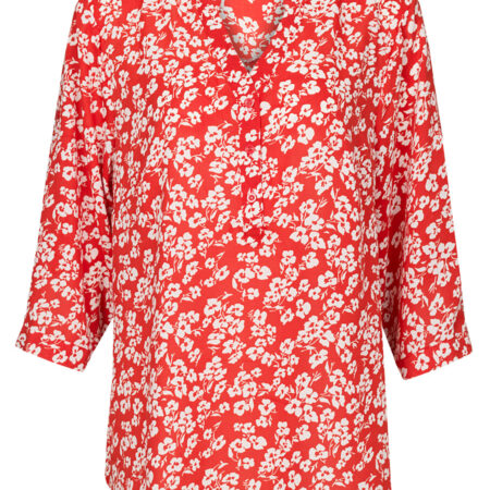 Blouse Bloemetjes Rood | Fashionize