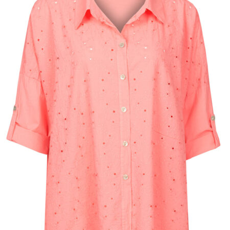 Blouse Embroidery Koraal | Fashionize