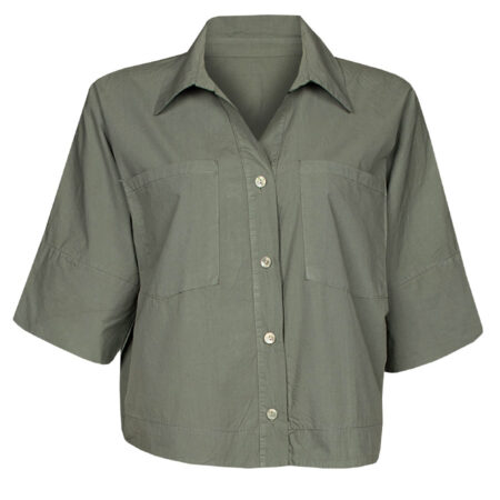 Blouse Katoen Groen | Fashionize