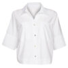 Blouse Katoen Wit | Fashionize