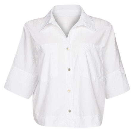 Blouse Katoen Wit | Fashionize