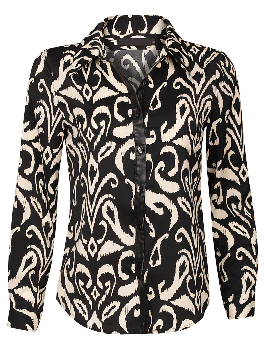 Blouse Manon Zwart | Fashionize