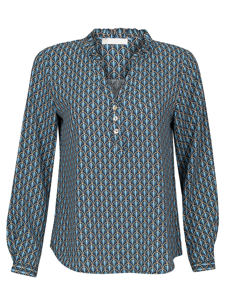 Blouse Sophie Blauw | Fashionize