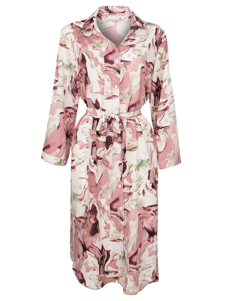 Blousejurk Marble Roze | Fashionize