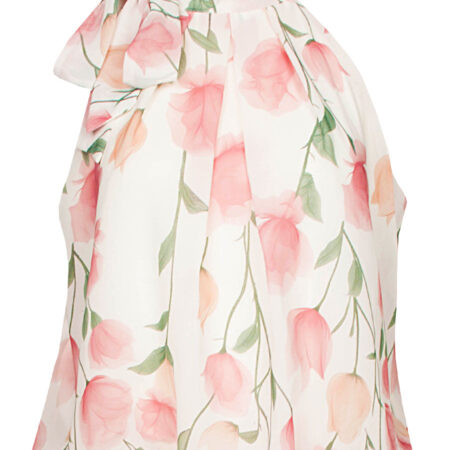 Blousetop Bloemen Roze | Fashionize