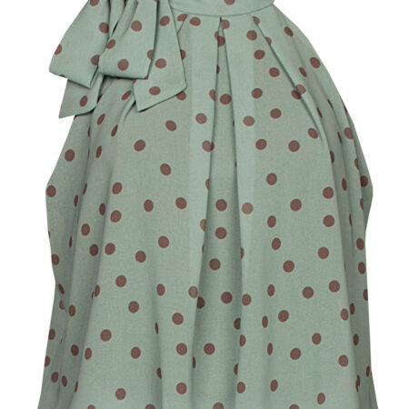 Blousetop Stippen Groen | Fashionize