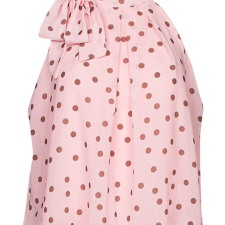 Blousetop Stippen Roze | Fashionize