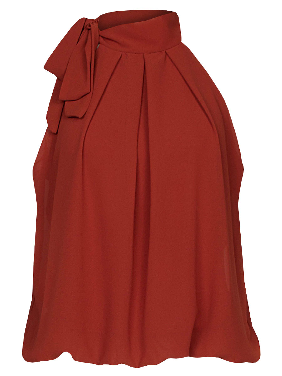Blousetop Strik Brique | Fashionize