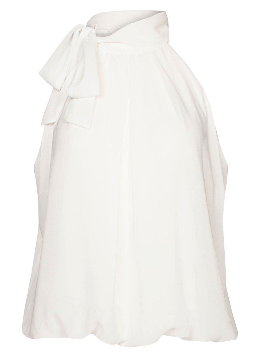 Blousetop Strik Wit | Fashionize