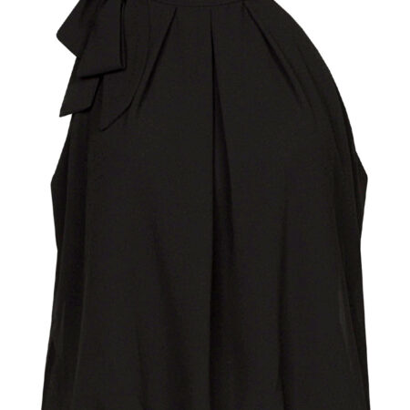 Blousetop Strik Zwart | Fashionize