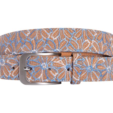 Blue Cork Flower (Riem) Lureaux - Nette Riemen Voor Heren | Lureaux