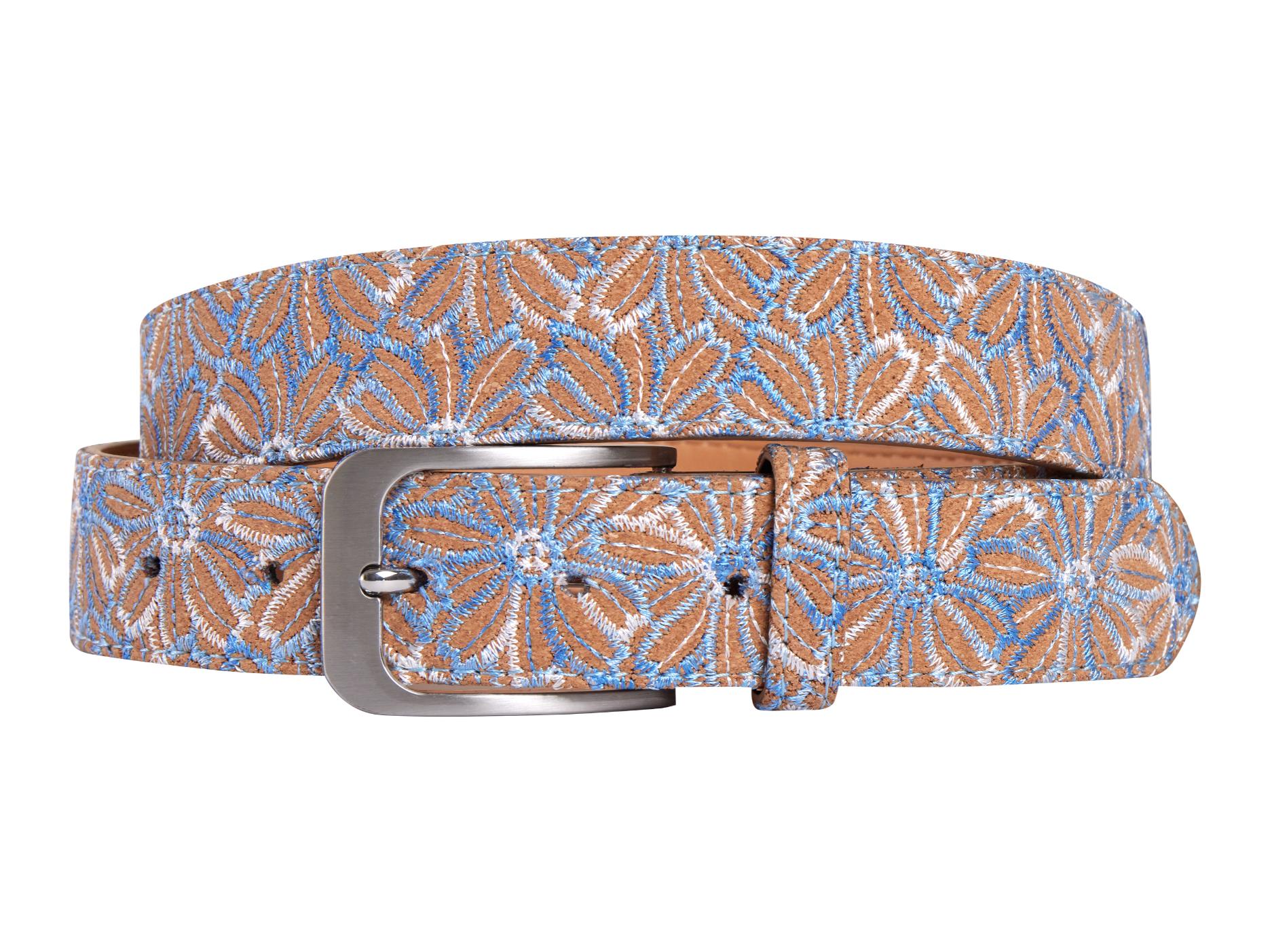 Blue Cork Flower (Riem) Lureaux - Nette Riemen Voor Heren | Lureaux
