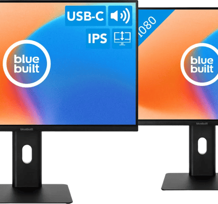 BlueBuilt 24 inch Full HD Monitor met USB C Duo pack