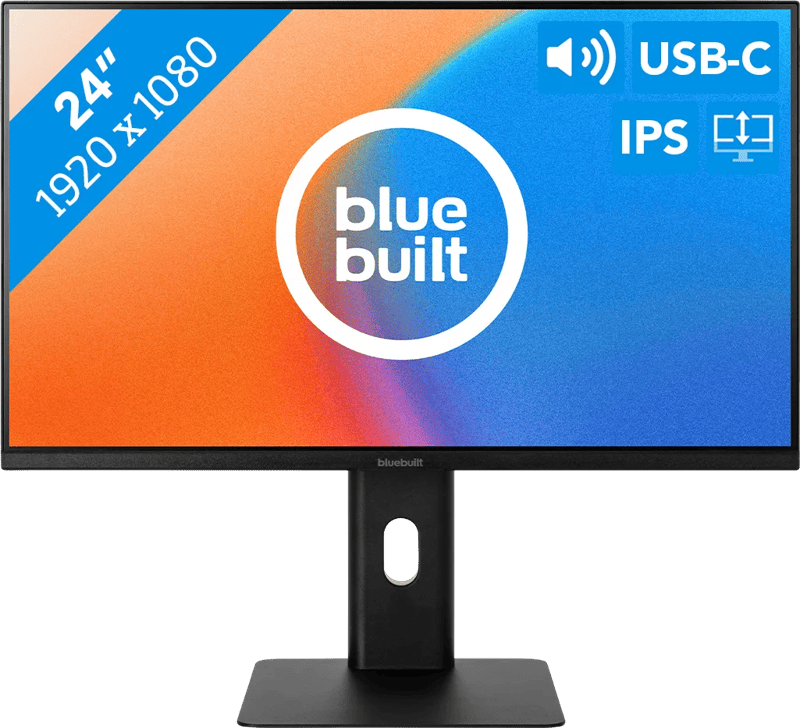 BlueBuilt 24 inch Full HD Monitor met USB C