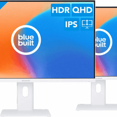 BlueBuilt 27 inch Quad HD Monitor Duo pack