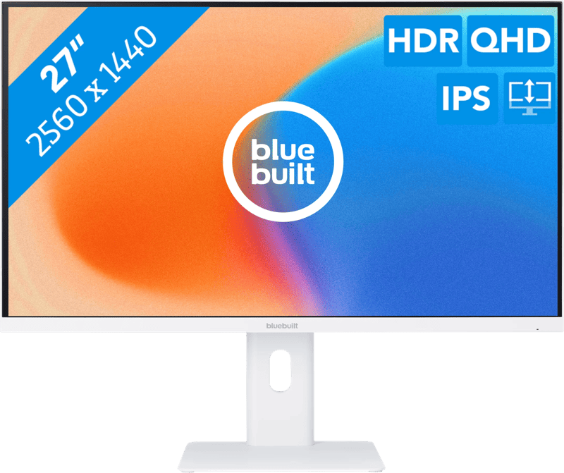 BlueBuilt 27 inch Quad HD Monitor Wit
