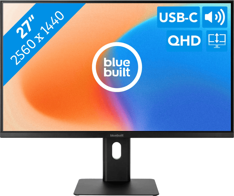 BlueBuilt 27 inch Quad HD Monitor met USB C