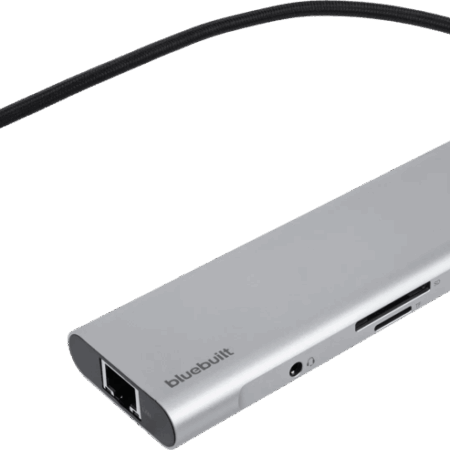 BlueBuilt 8-in-1 Docking Station met Usb C Zilver