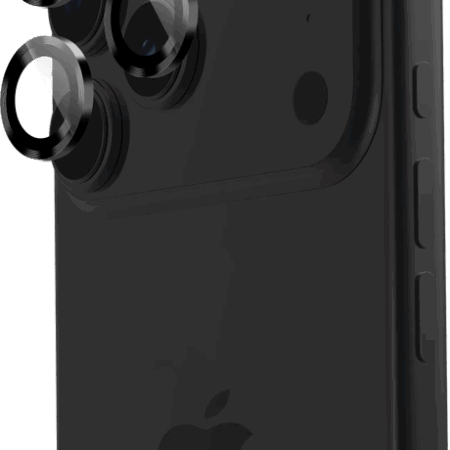 BlueBuilt Aluminium Camera Lens Protector Apple iPhone 17 Pro/17 Pro Max Black