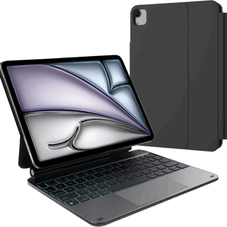 BlueBuilt Apple iPad Air (2026/2025/2024) 11 inch Toetsenbord Hoes QWERTY Zwart