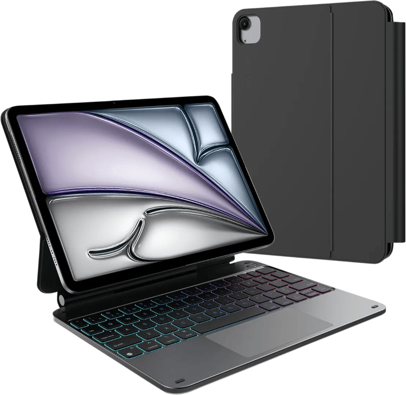 BlueBuilt Apple iPad Air (2026/2025/2024) 11 inch Toetsenbord Hoes QWERTY Zwart