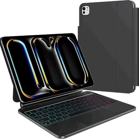 BlueBuilt Apple iPad Pro (2025/2024) 11 inch Toetsenbord Hoes QWERTY Zwart
