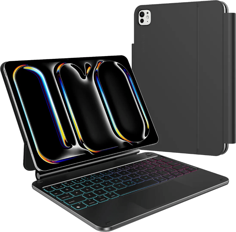 BlueBuilt Apple iPad Pro (2025/2024) 11 inch Toetsenbord Hoes QWERTY Zwart