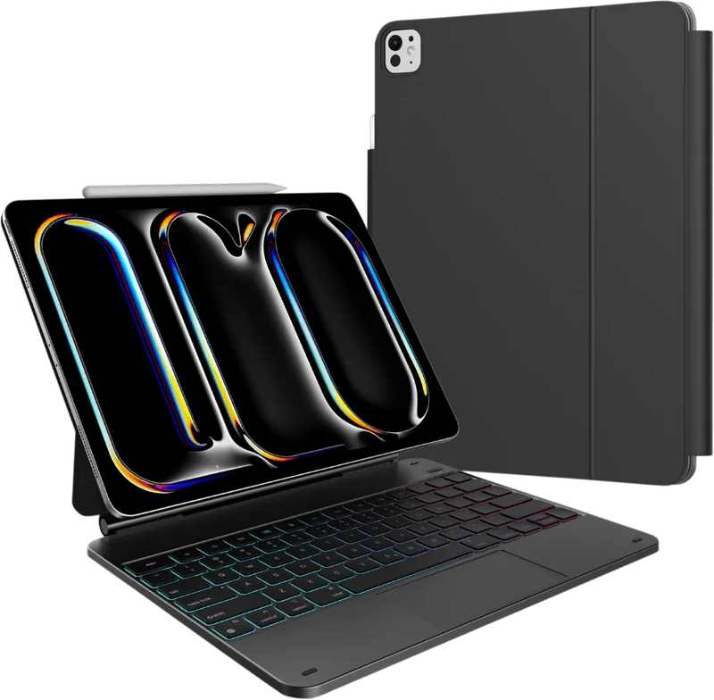 BlueBuilt Apple iPad Pro (2025/2024) 13 inch Toetsenbord Hoes QWERTY Zwart