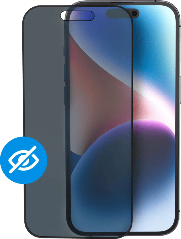 BlueBuilt Apple iPhone 15 Privacy Filter Screenprotector Glas