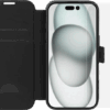 BlueBuilt Apple iPhone 16 Book Case Leer Zwart + Screenprotector Glas